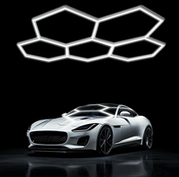 Lampe LED hexagonale à grille, haute qualité, économie d'énergie, pour garage, entrepôt, jardin, atelier, atelier de detailing automobile LETARON