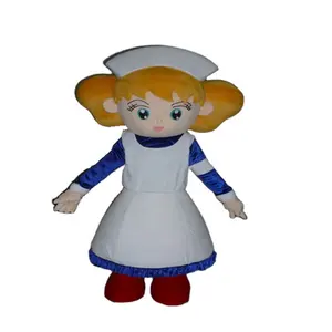 Hola film anime meisje mascotte kostuum/japanse verpleegster kostuum