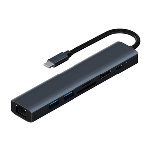 HUB de carga rápida 2024 W PD de tendencia 100 con convertidor de Puerto SD TF LAN USB C hub para Mac - Product Image 1
