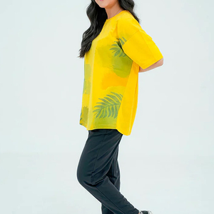 Camiseta Holgada Informal de Verano para Mujer, Diseño Único, Transpirable, 100% Algodón, Media Manga, 180g, Logotipo Personalizado, Alta Calidad, Bajo Precio - Product Image 3