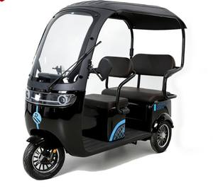 Tricycle électrique à carrosserie ouverte, double usage passagers et marchandises, double rangée, loisirs, haute puissance 650W, charge utile 200-300kg, pour <span class=keywords><strong>la</strong></span> montée et <span class=keywords><strong>la</strong></span> <span class=keywords><strong>famille</strong></span> - Product Image 1