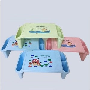 Bureau d'écriture multifonction pliable, en plastique, petite <span class=keywords><strong>table</strong></span> carrée pour enfants, bureau d'étude, collection - Product Image 6