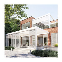 Pergola Bioclimatique Motorisée en Aluminium Thermolaqué 6x3 pour Extérieur, Carport, Jardin, Patio, Panneaux Solaires, Porte Pliante