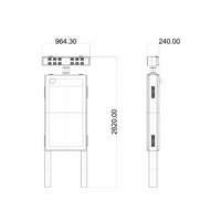 Écran publicitaire numérique pour arrêt de bus avec écran LCD haute luminosité, armoire résistante aux intempéries et service OEM