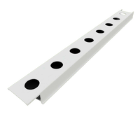 Système hydroponique en PVC, canal NFT noir et blanc pour la culture de plantes et de légumes-feuilles