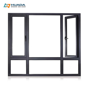 Finestre in Alluminio Certificate NFRC con Vetro Temperato Triplo, Finestre per Climi Freddi, Finestra a Battente con Zanzariera - Product Image 2