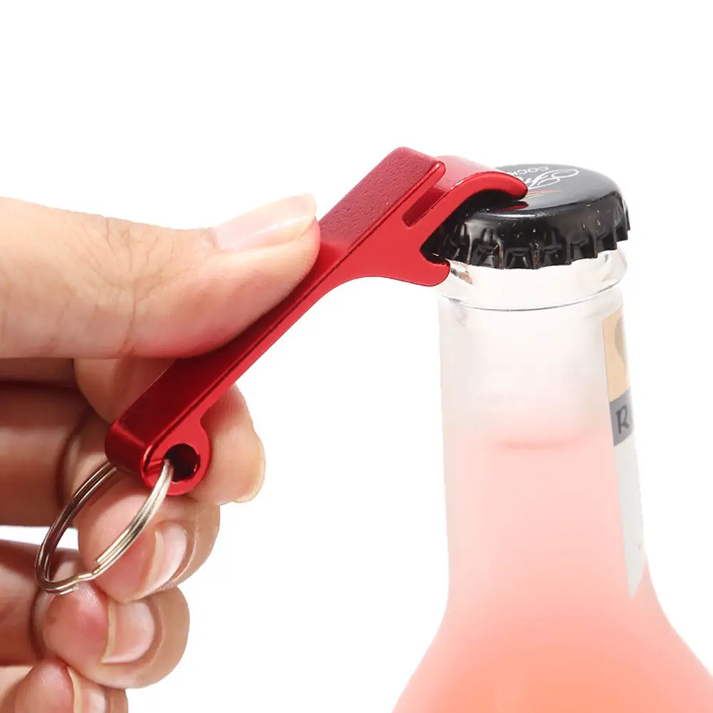 Custom Logo Small Hot Sale Low Price Refillable Wine Bottle Opener Mini Keychain Beer Bottle Opener Keychain