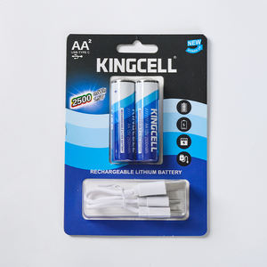 <span class=keywords><strong>2500mah</strong></span> 1.5v aub लिथियम रिचार्जेबल प्रकार usb सी रिचार्जेबल बैटरी चार्जर के साथ छोटी बैटरी - Product Image 4