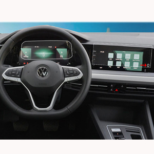 Pour Volkswagen VW <span class=keywords><strong>Golf</strong></span> 8 MK8 <span class=keywords><strong>2022</strong></span> voiture Navigation GPS haute clair verre trempé protecteur d'écran Film voiture stéréo lecteur DVD feuille - Product Image 1