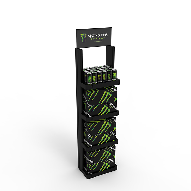 Customized Metal Light-duty Display Stand Metal Extender Fanta Display Rack for Supermarket — view 2