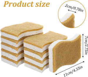 Biodegradable Coconut Household Cleaning <strong>Sponge</strong> Eco Friendly <strong>Washing</strong> <strong>up</strong> <strong>Sponge</strong> Nature Kitchen <strong>Sponge</strong> - Product Image 1