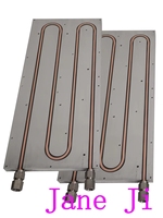Plaque de refroidissement à eau personnalisée avec tubes en cuivre intégrés, dissipateur thermique à eau