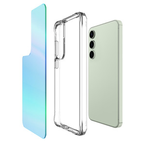 เคสโทรศัพท์เคลือบสีฟ้าสำหรับซัมซุงกาแล็กซี่ S24 <span class=keywords><strong>FE</strong></span> S26 S25Edge S24 S23 <span class=keywords><strong>FE</strong></span> อัลตร้าพลัสเคสกันกระแทกแบบแข็ง - Product Image 2