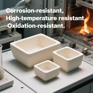 Crisol de cerámica de alúmina 99 Resistencia a altas temperaturas 1730C para uso en laboratorio de fusión de metales - Product Image 2
