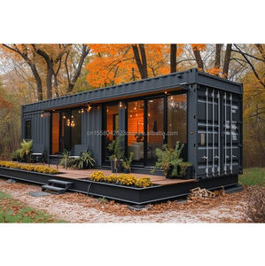 Lusso modificato 20ft & 40ft verde impermeabile prefabbricato Container case con 2 camere da letto per hotel ville viventi - Product Image 4