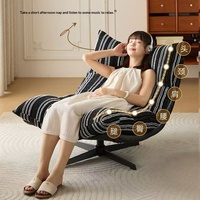 Fauteuil inclinable moderne en fer, pliable et multifonctionnel, pour la sieste, idéal pour petits salons, chambres et balcons