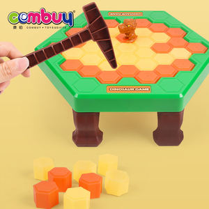 ของเล่นตั้งโต๊ะไดโนเสาร์ <span class=keywords><strong>เกม</strong></span>ต่อไม้ลูกบาศก์ บล็อกน้ำแข็ง - Product Image 6