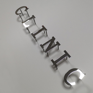 Al aire libre espejo Oficina de la compañía de Metal <span class=keywords><strong>Interior</strong></span> carta señalización 3d pulido montado en la pared de la señal - Product Image 6