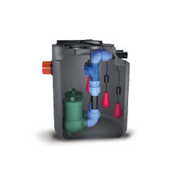 Tanque de elevación MINISOL 250L para maquinaria de tratamiento de agua - Product Image 2