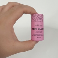 Boîte en papier kraft biodégradable, écologique, recyclable, pour emballage cosmétique de baume à lèvres, sur mesure, faite à la main, effet délavé