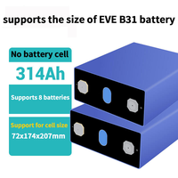 Kit de boîte de batterie DIY EYUN 8S LiFePO4 pour cellules EVE MB31 300Ah/314Ah, boîtier de batterie 25,6V