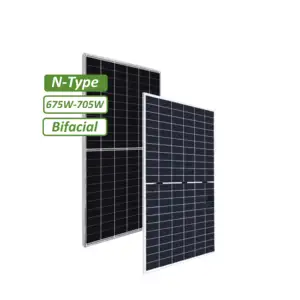 Hochwertige langlebige Verwendung verschiedener Stromsätze 675 W-705 W N-Typ TOPCON Solarpanels mit niedrigen Preisen