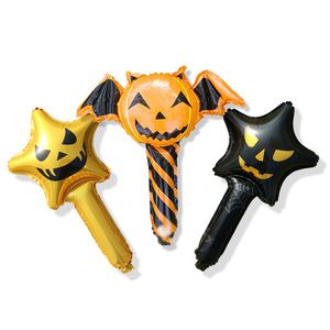 Halloween <b>Decorations</b> New Demon Spider Pumpkin Inflator Stick Handheld <b>Balloon</b> Holiday <b>Decorations</b> - Product Image 4