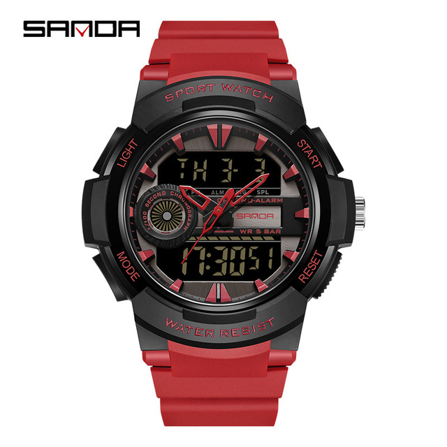 SANDA New Casual Men's Watches 30M Waterproof Sport Quartz Watch for Male Wristwatch Digital G Style Shock Relogio Masculino