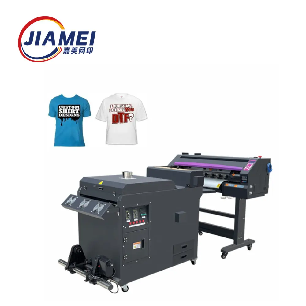 Large format 24inch / 60cm dtf printer i3200 4720 xp600 printheads for T shirt film printing