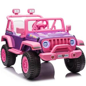 Çocuklar için elektrikli araba çocuk araçlar 12V çift sürücü LED elektrikli oyuncaklar çocuklar araba tampon yürümeye başlayan binmek - Product Image 1