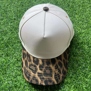 Cappello da camionista personalizzato con stampa leopardata e mucca per donna, berretto da baseball in tela stampato a pois e righe, disponibilità limitata - Product Image 3