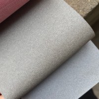 Papier peint moderne en PVC ignifuge pour hôtel et usage domestique, texture lin pour boîte de nuit, insonorisé, installation facile en DIY