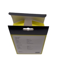 Boîte d'emballage en papier couché pliable de marque FSC personnalisée sous-vêtements pour hommes imprimés avec fenêtre en PVC