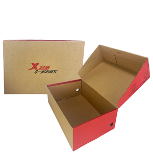 Boîtes à chaussures en carton laminé brillant jetables, emballage personnalisé pour les marques de vente au détail de chaussures, le commerce électronique et les marchés durables - Product Image 1