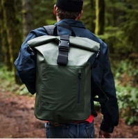 Sac à dos étanche pliable en bâche pour l'extérieur avec logo personnalisé BSCI GRS