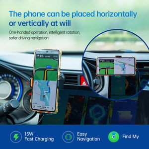 <span class=keywords><strong>IPhone</strong></span> không dây sạc findmy xe vị trí GPS định vị điện thoại đứng 3in1 cho xe Navigation/tìm kiếm/Định vị/Sạc - Product Image 6