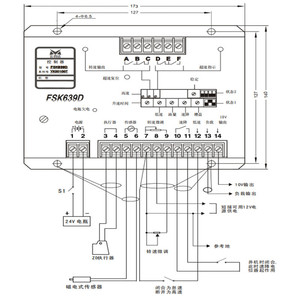 ยุน ซิดา FSK639D แผงควบคุมความเร็วเครื่องกำเนิดไฟฟ้าดีเซล ตัวควบคุมอิเล็กทรอนิกส์สำหรับชิ้นส่วนเครื่องกำเนิดไฟฟ้า - Product Image 1