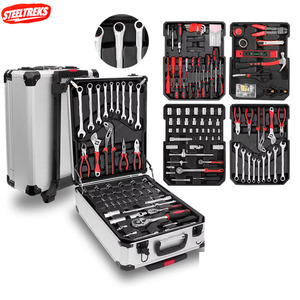 187 Pieces Handmade OEM Large Convenient Portable Tool Bag Easy to Carry Car Repair Ratchet Steel Wrench Set - Product Image 1