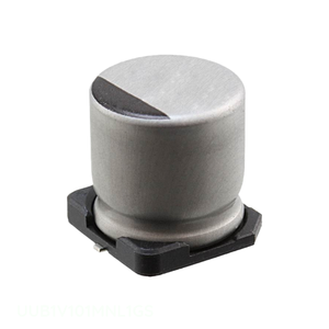 ตัวเก็บประจุแบบติดผิว UUB1V101MNL1GS ของแท้ 100 ยูเอฟ อลูมิเนียม 100UF 20% 35V SMD - Product Image 1