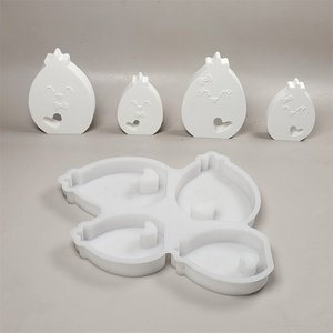 Moldes de fundición de resina hechos a mano para adornos decorativos DIY estilo Ins molde de estatuilla de pollito de silicona X0532 - Product Image 1