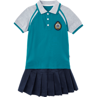 Uniforme scolaire coréen pour filles, avec logo brodé et design mignon, idéal pour la maternelle