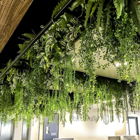 Vigne Artificielle Murale Verte Suspendue au Plafond 80cm, Plante en Tissu Écologique pour Intérieur et Mariages