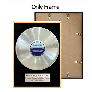 Plaque personnalisée or argent noir tenture murale cadre en aluminium affiche or <span class=keywords><strong>platine</strong></span> cadre pour disque <span class=keywords><strong>vinyle</strong></span> - Product Image 2