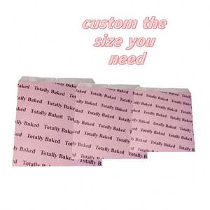 Wholesale Custom logo Restaurant Doughnuts, Cookies, French Fries, Bread in pink Food-grade Oil Wax Kraft Paper <b>Bags</b> - Product Image 3