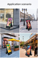 Letrero Publicitario Portátil Personalizado al por Mayor de Fábrica, Pantalla Digital LCD con Batería, Logotipo OEM para Negocios
