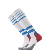 Chaussettes de compression hautes jusqu'au genou 20-30 mmHg, antibactériennes, respirantes, pour le cyclisme et la course à pied, hommes et femmes