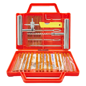 Kit de Herramientas para Reparación de Neumáticos de Coche y Bicicleta, 28 Piezas, Tiras de Goma, Caja Azul, Portátil y Duradero - Product Image 3