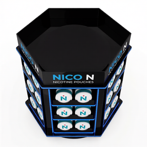 Espositore Girevole Personalizzato <span class=keywords><strong>in</strong></span> Acrilico per Bustine di Nicotina, per Snus e Bustine di Nicotina, per Negozi di Articoli per Fumatori - Product Image 2