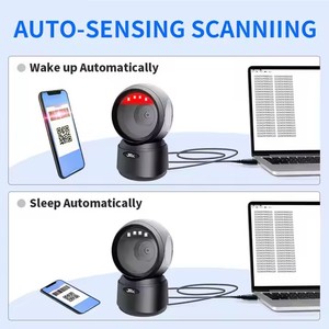 JR T27H 1D <span class=keywords><strong>2D</strong></span> Máy tính để bàn Máy quét mã vạch QR Reader nền tảng màn hình cho POS PC siêu thị hiệu sách trung tâm bán lẻ - Product Image 3