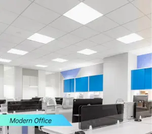 Panel de luz para interiores, iluminación led cuadrada, montada en superficie, delgada, 600x600, para gimnasio en casa, oficina